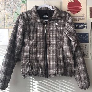 North Face Plaid Puffer